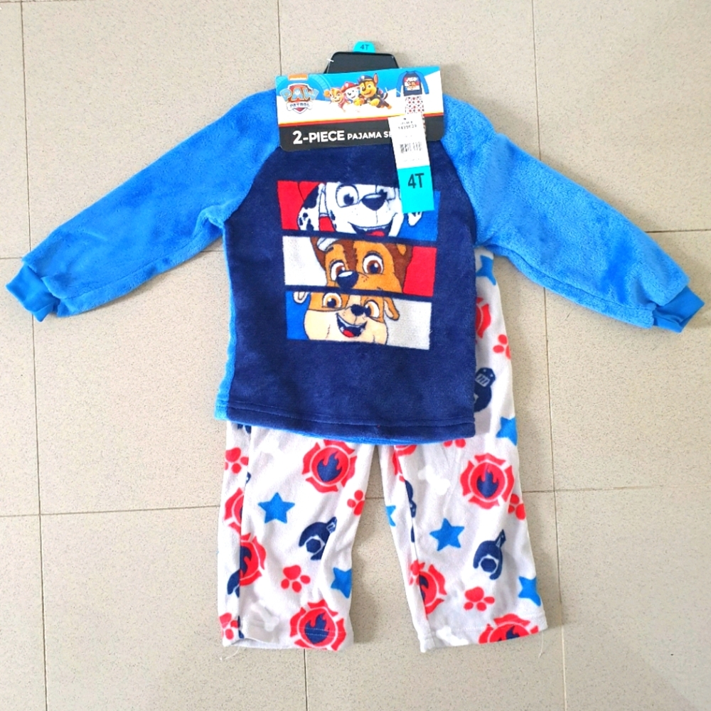 Paw Patrol Pajama Set Toddler Size 4